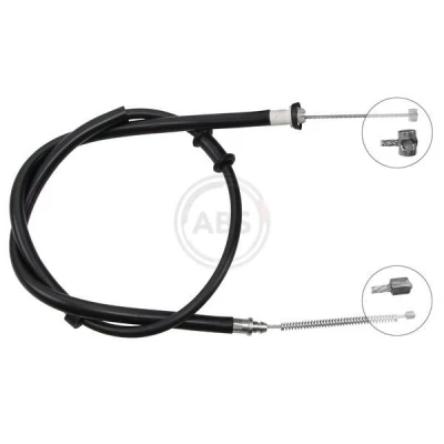 Abbildung von A.B.S. K13889 Handbremsseil 1437 Trommelbremse für Links /Rechtslenker FIAT: Panda III Hatchback