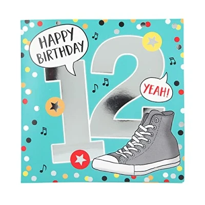 Abbildung von Depesche 11515 022 Zahlenkarte zum 12. Geburtstag mit Musik, veredelte Klappkarte originellem Innentext, inkl. Umschlag, Format 15,5 x cm