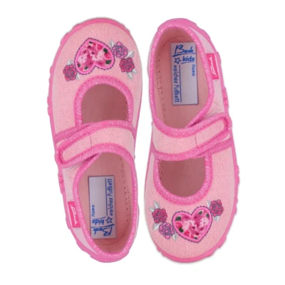 Abbildung von Beck Darling Hausschuh für Kinder, Größe: 32, Rosa Schuhe
