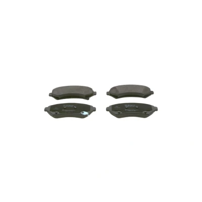 Abbildung von BOSCH 0 986 424 466 Bremsbelagsatz Low Metallic mit akustischer Verschleißwarnung Anti Quietsch Blech OPEL: Sintra
