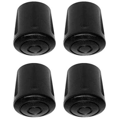 Abbildung von cyclingcolors 4X Möbelfüße Gummi Möbelgleiter Rund Stuhlkappen fusskappen Kappen schutzkappen für stuhlbeine schwarz Rohrkappen Endkappen Rundrohr (25 mm)