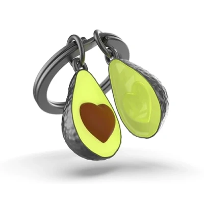 Abbildung von O meta[l]morphose METALMORPHOSE Schlüsselanhänger Avocado Mignon Love Veggie originelles Geschenk für Damen und Herren, grün, one size