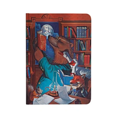 Abbildung von Paperblanks Fröhliche Gestalten Geschichten im Mondschein Notizbuch Midi Unliniert (Merrymakers), (170 x 120): Unlined