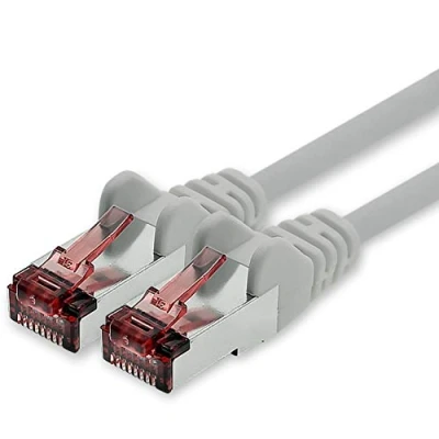 Abbildung von 1CONN Cat6 Netzwerkkabel 15m grau Ethernetkabel Lankabel Lan Netzwerk Kabel Sftp Pimf Patchkabel 1000 Mbit s