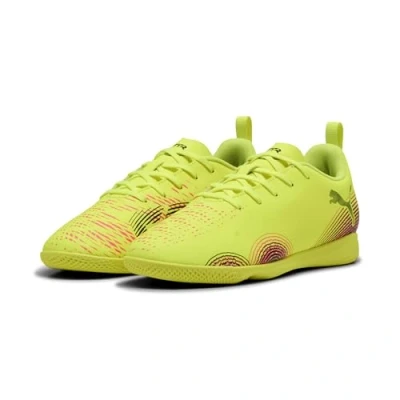 Abbildung von Puma Future 8 PLAY IT JR Unisex Fußballschuh Halle für Kinder, Größe: 34.5, Yellow/black Schuhe