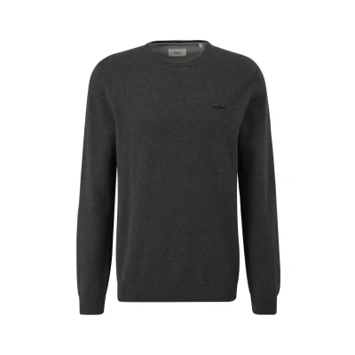Abbildung von s.Oliver Strickpullover, Herren, Größe: XXL, Dunkelgrau