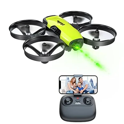 Abbildung von Loolinn Drohne mit Kamera als Geschenk für Kinder Mini Ferngesteuert Video &amp; Fotos / 21 Minuten Flugzeit (DREI Batterien Mitgeliefert)