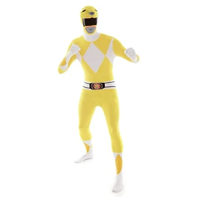 Abbildung von Morphsuits Herren Adult Power Rangers Kostüm für Erwachsene, Gelb, Medium