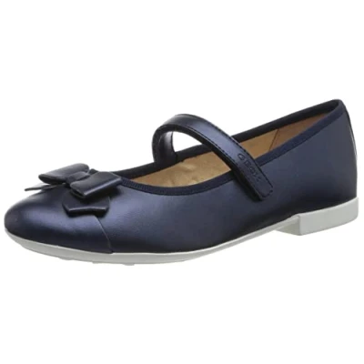 Abbildung von Geox JR PLIE&#039; Riemchenballerina für Kinder, Größe: 36, Navy Schuhe