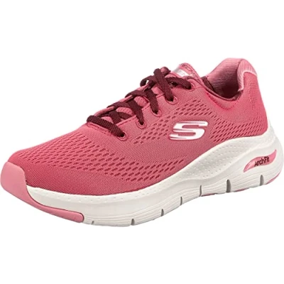 Abbildung von Skechers Damen Arch Fit Big Appeal Sneaker, Rose Mesh Burgundy Trim, 39 EU