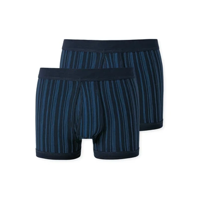 Abbildung von Schiesser Herren 2 Pack Unterhose Mit Bein Und Eingriff Classic Slip, Dunkelblau_172695, XXL EU