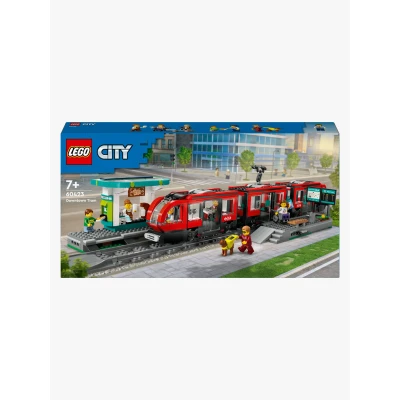 Abbildung von LEGO City 60423 Straßenbahn mit Haltestelle