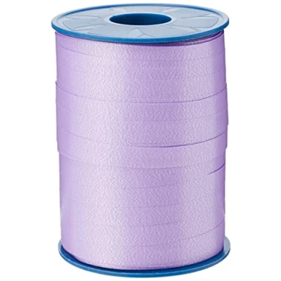 Abbildung von C.E. PATTBERG Geschenkband flieder, 250 Meter Ringelband 10 mm zum Basteln, Dekorieren &amp; Verpacken von Geschenken zu jedem Anlass