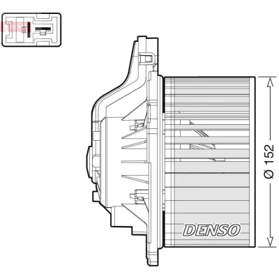 Abbildung von DENSO DEA41015 Innenraumgebläse für Linkslenker KIA: cee‘d II Sportswagon