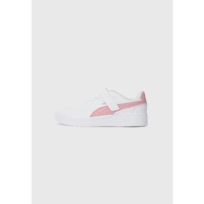 Abbildung von Puma Court Lally Unisex Sneaker low für Kinder, Größe: 35, White/poised pink Schuhe