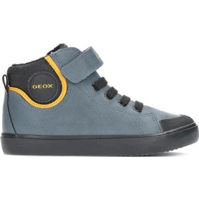 Abbildung von Geox Gisli BOY WARM Sneaker high für Kinder, Größe: 29, Avio/yellow Schuhe
