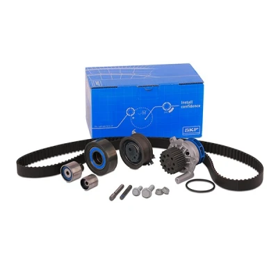 Abbildung von SKF VKMC 01148 2 Wasserpumpe + Zahnriemensatz mit Dichtungen Stehbolzen 160 VOLKSWAGEN: Jetta 4, Sharan II, Golf 6 Cabrio, AUDI: A4 B8 Avant