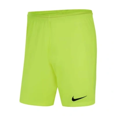 Abbildung von Nike Performance DRY PARK III kurze Sporthose, Herren, Größe: Small, Volt / black