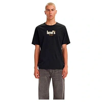 Abbildung von Levi&#039;s Herren Ss Relaxed Fit Tee T Shirt,Holiday Poster Caviar,XL