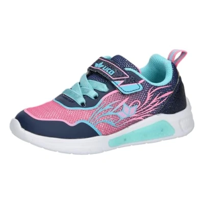 Abbildung von Lico Blinky Girl Sneaker, Pink/Marine/Türkis, 34 EU