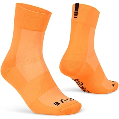 Abbildung von GripGrab Lightweight SL Performance Sommer Radsport Socken 1er und 3er Pack Eyecatching 2 Längen Radsocken Lang Kurz
