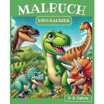 Abbildung von Malbuch Dinosaurier: Verspielte Malvorlagen für Kinder von 3 8 Jahren ab Jungen Mädchen Dino Tyrannosaurus Rex Aktivitätsbuch