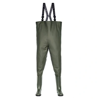 Abbildung von 3Kamido Wathose Classic, SCHWARZ und GRÜN Serie 680, Anglerhose Standard, Fischerhose Teichhose Hochwasserhose (43 EU, Grün)