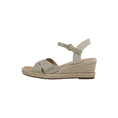 Abbildung von Tamaris Espadrille, Damen, Größe: 37, Lt gold glam Schuhe