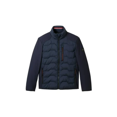 Abbildung von TOM TAILOR Herren 1042487 Hybrid Jacke mit Stehkragen, 10668 Sky Captain Blue, M