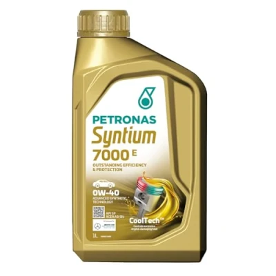 Abbildung von Petronas Syntium 7000 E 0W 40 1l Motoröl 70722E18EU AUDI: A5 B8 Coupe, Q3, A4 Avant, VOLKSWAGEN: Golf 4, 5, 7, BMW: 3 Saloon, Touring