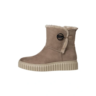 Abbildung von s.Oliver Damen Winterstiefel ohne Absatz Gefüttert Vegan, Braun (Taupe), 39 EU