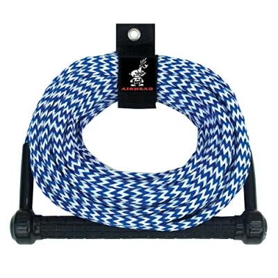 Abbildung von AIRHEAD Unisex Erwachsene Heavy Duty Tow Harness Kwik Tek AHSR 75 Wasserskiseil, 2,5 m, 1 Abschnitt, blau/weiß, Feet