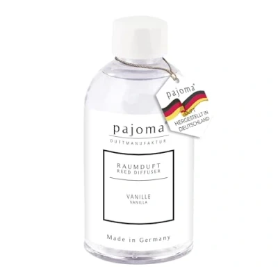 Abbildung von pajoma® Raumduft Nachfüllflasche 250 ml Nachfüller für Lufterfrischer intensiver und hochwertiger Duft in Premium Qualität (Vanille)