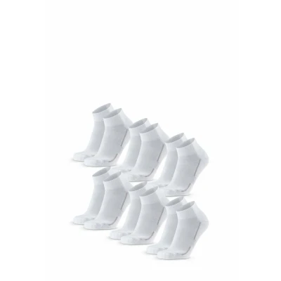 Abbildung von Danish Endurance Quarter 6PACK Sportsocken, Größe: 39 42, White