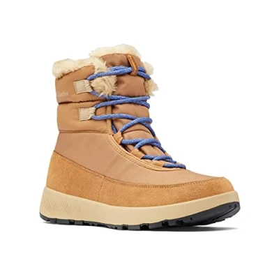 Abbildung von Columbia Slopeside Peak wasserdichte Schneestiefel für Damen, Braun (Elk x Beach), 39 EU