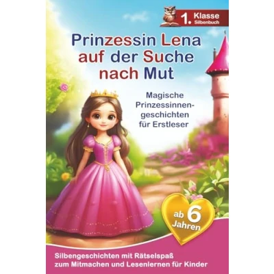 Abbildung von Prinzessin Lena auf der Suche nach Mut: Magische Prinzessinnengeschichten für Erstleser Silbengeschichten zum Mitmachen und Lesenlernen 1. Klasse Silbenbuch Kinder ab 6 Jahren
