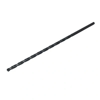 Abbildung von sourcing map 6mm Dmr 250mm lang HSS Metallbohrer Gerader Rundschaft Spiralbohrer Schwarz de