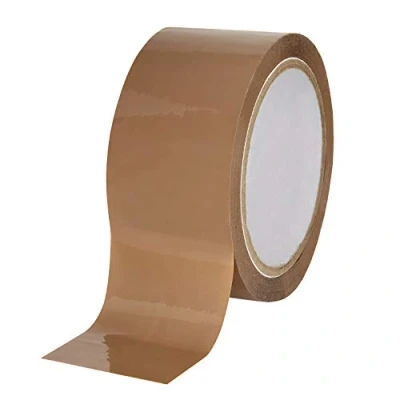 Abbildung von baytronic Packband Klebeband Paketklebeband leise 66m x 50mm 48? braun o. transparent (1x Rolle, braun)