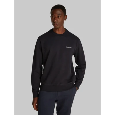 Abbildung von Calvin Klein Linear BOX LOGO Sweatshirt, Herren, Größe: Large, Black