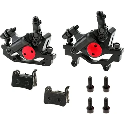Abbildung von Mgoodoo MTB Hydraulische Scheibenbremse Set, Fahrrad Sets vorne und hinten Line Pulling Scheibenbremse, Schwarz,Scheiben 160mm