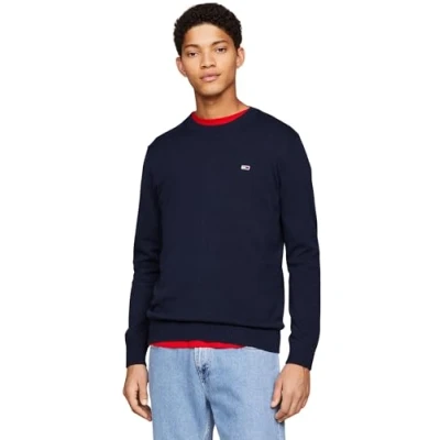 Abbildung von Tommy Jeans Essential Light Sweater Strickpullover, Herren, Größe: 52, Grey