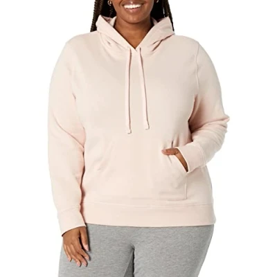 Abbildung von Amazon Essentials Damen Fleece Kapuzenpullover (in Übergröße erhältlich), Hellrosa, XXL