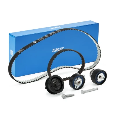 Abbildung von SKF VKMA 01122 Zahnriemensatz 130 mit abgerundetem Zahnprofil VOLKSWAGEN: Golf 6, 5, Polo IV Hatchback, SKODA: Octavia 1 Combi, Fabia I Hatchback