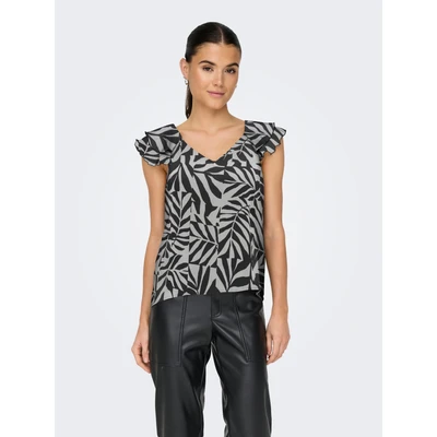 Abbildung von ONLY Onlasta LIFE CAP Sleeve V NECK Bluse black, Damen, Größe: XS, Black