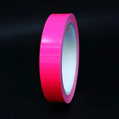 Abbildung von 10 Meter (0,79/Meter) Glanz Zierstreifen Auto Motorrad Boot Modellbau Silber Chrom Finest Folia Dekorstreifen Seitenstreifen (Neon Pink, 12mm Breite)