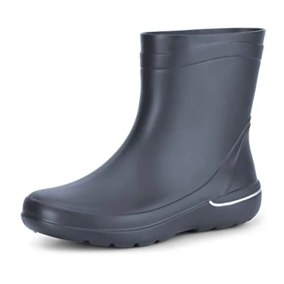 Abbildung von Ladeheid Gummistiefel Damen federleichte Eva Regenstiefel wasserdichte Regenschuhe LA CA 07 (Grau, 37 EU)