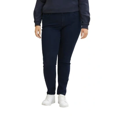 Abbildung von MY TRUE ME TOM Tailor PLUS Jeans Basic Skinny Fit, Damen, Größe: 48, Dark blue denim