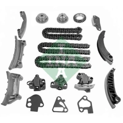 Abbildung von INA 559 0052 10 Steuerkettensatz mit Kurbelwellenzahnrad, Nockenwellenzahnrad SAAB: 9 3 Saloon, OPEL: Vectra C Signum CC