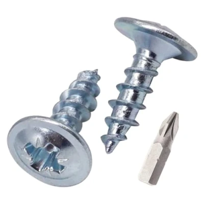Abbildung von SKIR&#039;CO (200 Stück) Verzinkter Stahl 3,5 x 12 mm Holzschrauben, Metallschrauben, Wafer Kopf, Pozidriv, selbstschneidend