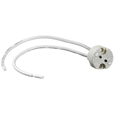 Abbildung von 5 x Keramik Lampenfassung Halogen LED Fassung G4 GX5,3 GY6,35 MR11 MR16 Sockel